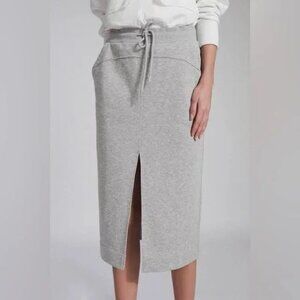 NEVER WORN Reiss Grey sweatshirt skirt with drawstring and pockets, XL